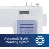 imageBrother CS5055 Computerized Sewing Machine 60 Builtin Stitches LCD Display 7 Included Feet WhiteNew Model CS5055