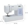 imageBrother CS5055 Computerized Sewing Machine 60 Builtin Stitches LCD Display 7 Included Feet WhiteNew Model CS5055