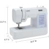 imageBrother CS5055 Computerized Sewing Machine 60 Builtin Stitches LCD Display 7 Included Feet WhiteNew Model CS5055