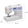imageBrother HC1850 Sewing and Quilting Machine 185 Builtin Stitches LCD Display 8 Included FeetHC1850