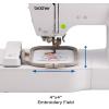 imageBrother PE535 Embroidery Machine 80 Builtin Designs 4quot x 4quot Hoop Area Large 32quot LCD Touchscreen USB Port 9 Font Styles