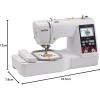 imageBrother PE550D Embroidery Machine 125 Builtin Designs Including 45 Disney Designs 4quot x 4quot Hoop Area Large 32quot LCD Touchscreen USB Port 9 Font StylesPE550D