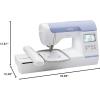 imageBrother PE800 Embroidery Machine 138 Builtin Designs 5quot x 7quot Hoop Area Large 32quot LCD Touchscreen USB Port 11 Font Styles