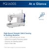 imageBrother PQ1500SL Sewing and Quilting Machine Up to 1500 Stitches Per Minute Wide Table 7 Included FeetNew Model PQ1600S