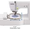 imageBrother SE600 Sewing and Embroidery Machine 80 Designs 103 BuiltIn Stitches Computerized 4quot x 4quot Hoop Area 32quot LCD Touchscreen Display 7 Included FeetSE600