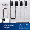 imageBrother ST4031HD Serger Strong ampamp Tough Serger 1300 Stitches Per Minute Durable Metal Frame Overlock Machine Large Extension Table 3 Included Accessory Feet 1299 x 1437 x 1701 in WhiteST4031HD