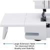 imageBrother ST4031HD Serger Strong ampamp Tough Serger 1300 Stitches Per Minute Durable Metal Frame Overlock Machine Large Extension Table 3 Included Accessory Feet 1299 x 1437 x 1701 in WhiteST4031HD