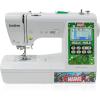 imageBrother Sewing and Embroidery Machine 4 Marvel Faceplates 10 Downloadable Marvel Designs 80 Designs 103 BuiltIn Stitches 4quot x 4quot Hoop Area 32quot LCD Touchscreen Display 7 Included Feet