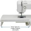 imageBrother Sewing and Quilting Machine XR3774 37 Builtin Stitches Wide Table 8 Included Sewing FeetSewing Machine