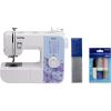 imageBrother XM2701 Sewing Machine Lightweight Full Featured 27 Stitches 6 Included FeetXM2701  Premium Thread  Stabilizer
