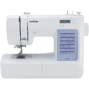 imageBrother CS5055 Computerized Sewing Machine 60 Builtin Stitches LCD Display 7 Included Feet WhiteNew Model CS5055