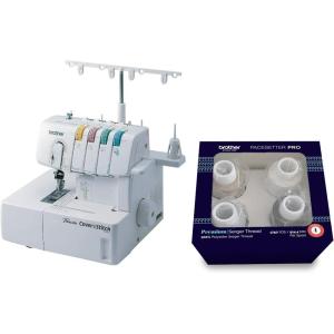 imageBrother Coverstitch Serger 2340CV Sturdy Metal Frame 1100 Stitches Per Minute Trim Trap Included Snapon Presser Feet2340CV  Serger Thread
