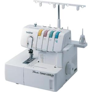 imageBrother Coverstitch Serger 2340CV Sturdy Metal Frame 1100 Stitches Per Minute Trim Trap Included Snapon Presser FeetIncluded Snapon Presser Foot
