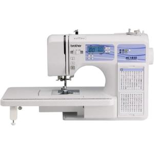 imageBrother HC1850 Sewing and Quilting Machine 185 Builtin Stitches LCD Display 8 Included FeetHC1850