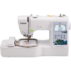 imageBrother PE535 Embroidery Machine 80 Builtin Designs 4quot x 4quot Hoop Area Large 32quot LCD Touchscreen USB Port 9 Font Styles