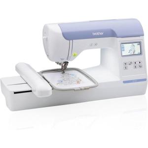 imageBrother PE800 Embroidery Machine 138 Builtin Designs 5quot x 7quot Hoop Area Large 32quot LCD Touchscreen USB Port 11 Font Styles