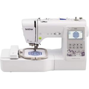 imageBrother SE600 Sewing and Embroidery Machine 80 Designs 103 BuiltIn Stitches Computerized 4quot x 4quot Hoop Area 32quot LCD Touchscreen Display 7 Included FeetSE600