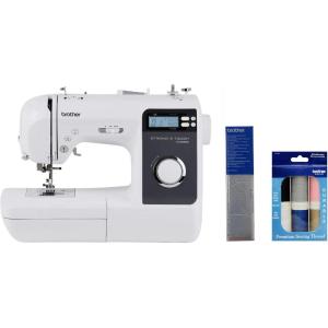 imageBrother ST150HDH Sewing Machine Strong ampamp Tough 50 Builtin Stitches LCD Display 9 Included FeetST150HDH  Stabilizer  Thread