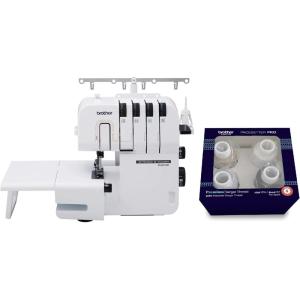 imageBrother ST4031HD Serger Strong ampamp Tough Serger 1300 Stitches Per Minute Durable Metal Frame Overlock Machine Large Extension Table 3 Included Accessory Feet 1299 x 1437 x 1701 in WhiteST4031HD  Serger Thread