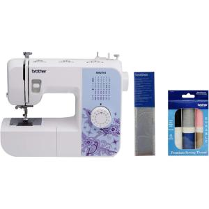 imageBrother XM2701 Sewing Machine Lightweight Full Featured 27 Stitches 6 Included FeetXM2701  Premium Thread  Stabilizer
