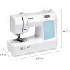 imageBrother CP60X Computerized Sewing Machine 60 Builtin Stitches LCD Display 7 Included Feet WhiteCP60X