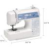 imageBrother Sewing and Quilting Machine Computerized 165 Builtin Stitches LCD Display Wide Table 8 Included Presser Feet White 20x12x17XR9550  New Model