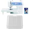 imageBrother Sewing and Quilting Machine Computerized 165 Builtin Stitches LCD Display Wide Table 8 Included Presser Feet White 20x12x17XR9550  CaseThread