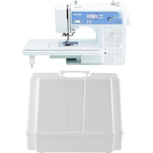 imageBrother Sewing and Quilting Machine Computerized 165 Builtin Stitches LCD Display Wide Table 8 Included Presser Feet White 20x12x17XR9550  Case