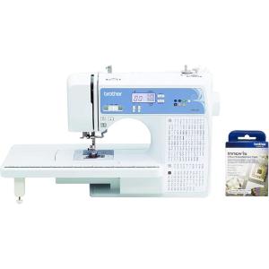 imageBrother Sewing and Quilting Machine Computerized 165 Builtin Stitches LCD Display Wide Table 8 Included Presser Feet White 20x12x17XR9550  Feet