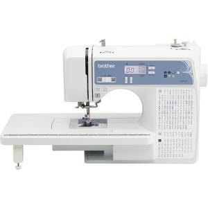 imageBrother Sewing and Quilting Machine Computerized 165 Builtin Stitches LCD Display Wide Table 8 Included Presser Feet White 20x12x17XR9550  New Model