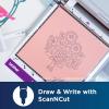 imageBrother ScanNCut SDX125E Electronic DIY Cutting Machine with Scanner Make Custom Stickers Vinyl Wall Art Greeting Cards and More with 682 Included PatternsTitaniumAquaGreyAqua