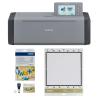 imageBrother ScanNCut SDX125E Electronic DIY Cutting Machine with Scanner Make Custom Stickers Vinyl Wall Art Greeting Cards and More with 682 Included PatternsTitaniumAquaGreyTitanium