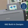 imageBrother ScanNCut SDX125E Electronic DIY Cutting Machine with Scanner Make Custom Stickers Vinyl Wall Art Greeting Cards and More with 682 Included PatternsTitaniumAquaGreyTitanium