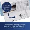 imageBrother ScanNCut SDX85C Electronic DIY Cutting Machine with Scanner Make Vinyl Wall Art Appliques Homemade Cards and More with 251 Included PatternsCharcoalSky Blue