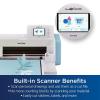 imageBrother ScanNCut SDX85C Electronic DIY Cutting Machine with Scanner Make Vinyl Wall Art Appliques Homemade Cards and More with 251 Included PatternsCharcoalSky Blue