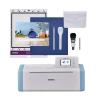 imageBrother ScanNCut SDX85C Electronic DIY Cutting Machine with Scanner Make Vinyl Wall Art Appliques Homemade Cards and More with 251 Included PatternsCharcoalSky Blue