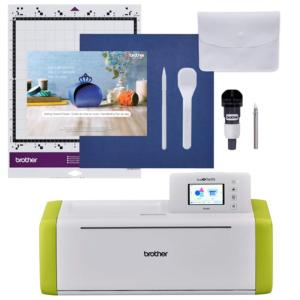 imageBrother ScanNCut SDX85C Electronic DIY Cutting Machine with Scanner Make Vinyl Wall Art Appliques Homemade Cards and More with 251 Included PatternsCharcoalWhiteGreen