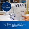 imageBrother AIR1800 Air Serger with Jet Air Threading 234 Thread LED Lit Work AreaAIR1800