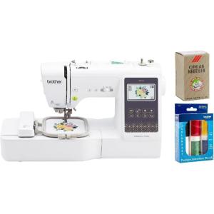 imageBrother SE700 Sewing and Embroidery Machine Wireless LAN Connected 135 Builtin Designs 103 Builtin Stitches Computerized 4 x 4 Hoop Area 37 Touchscreen Display 8 Included Feet WhiteSE700  Thread  Needles