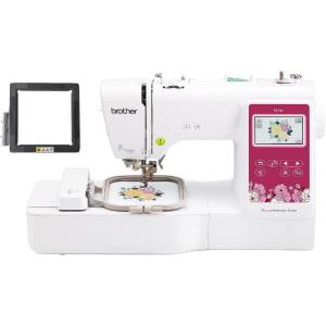 imageBrother PE545 Embroidery Machine Wireless LAN Connected 135 Builtin Designs 4 x 4 Hoop Area Large 37 LCD Touchscreen USB Port 10 Font StylesPE545  magnetic frame